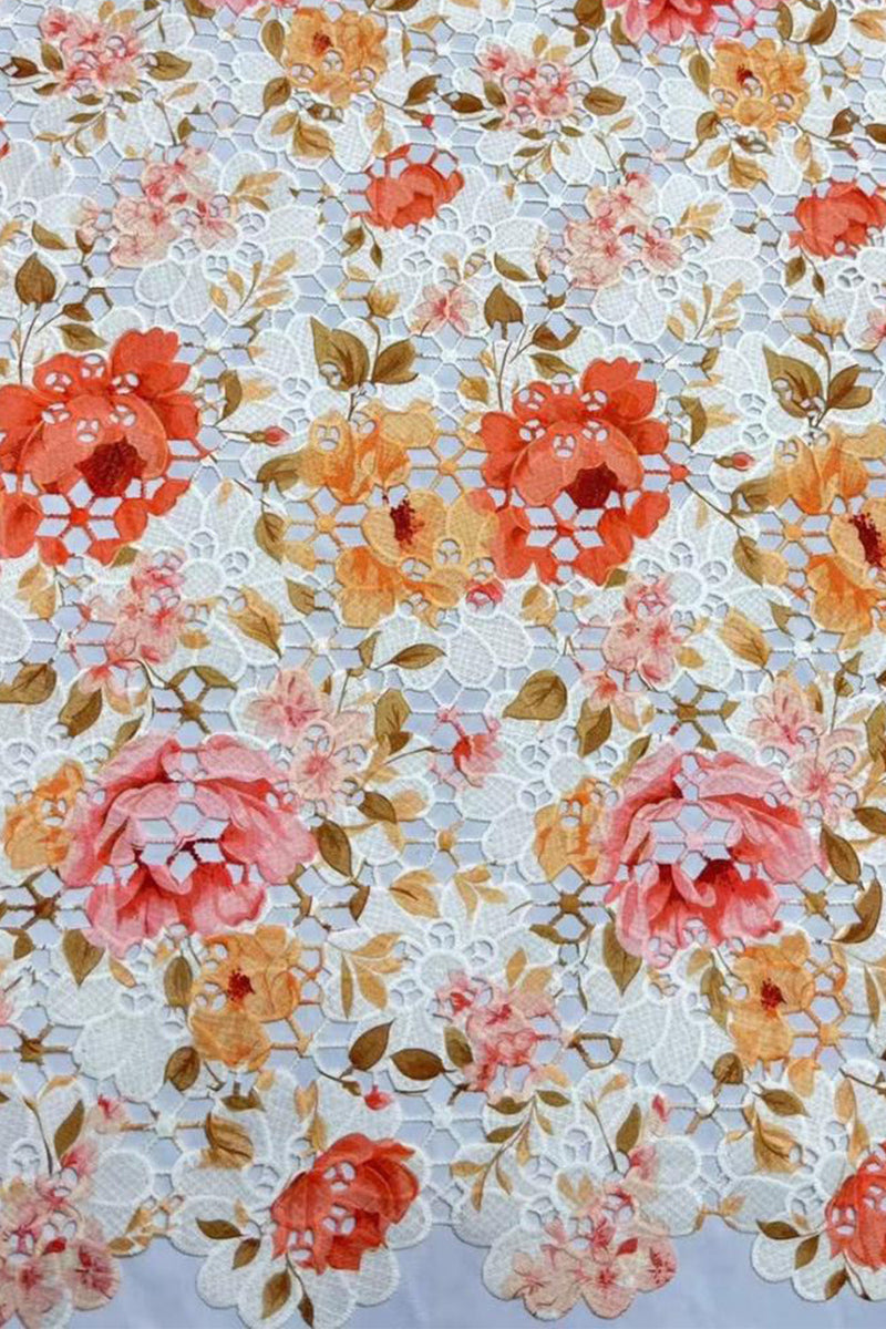 Laden Sie das Bild in den Galerie-Viewer, Blaues Rundhals Blumenmuster A-Linie Kurzes Abendkleid