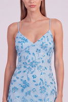 Laden Sie das Bild in den Galerie-Viewer, Rosa Florales Bodycon Pailletten Kurzes Abendkleid mit Schnürung hinten