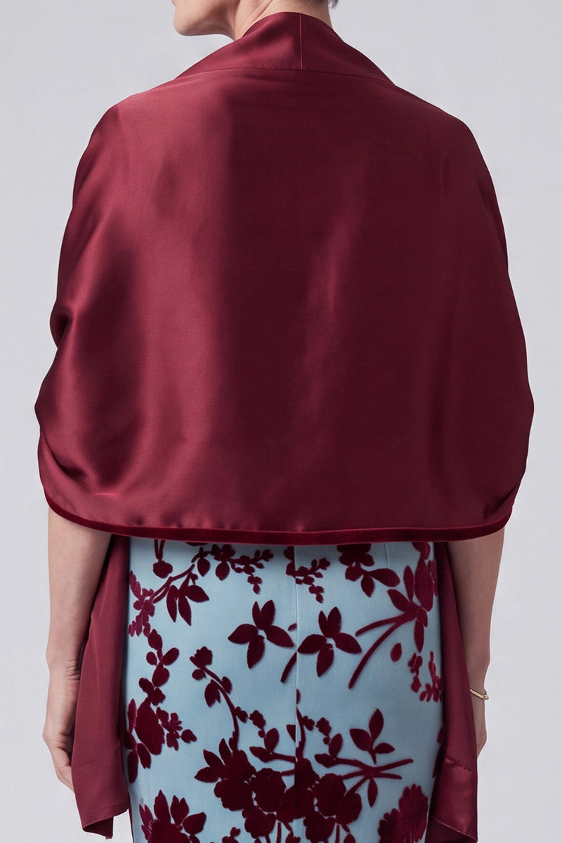 Laden Sie das Bild in den Galerie-Viewer, Seeblaues V-Ausschnitt Samt Meerjungfrau Langes Mutter der Braut Kleid mit Umhang