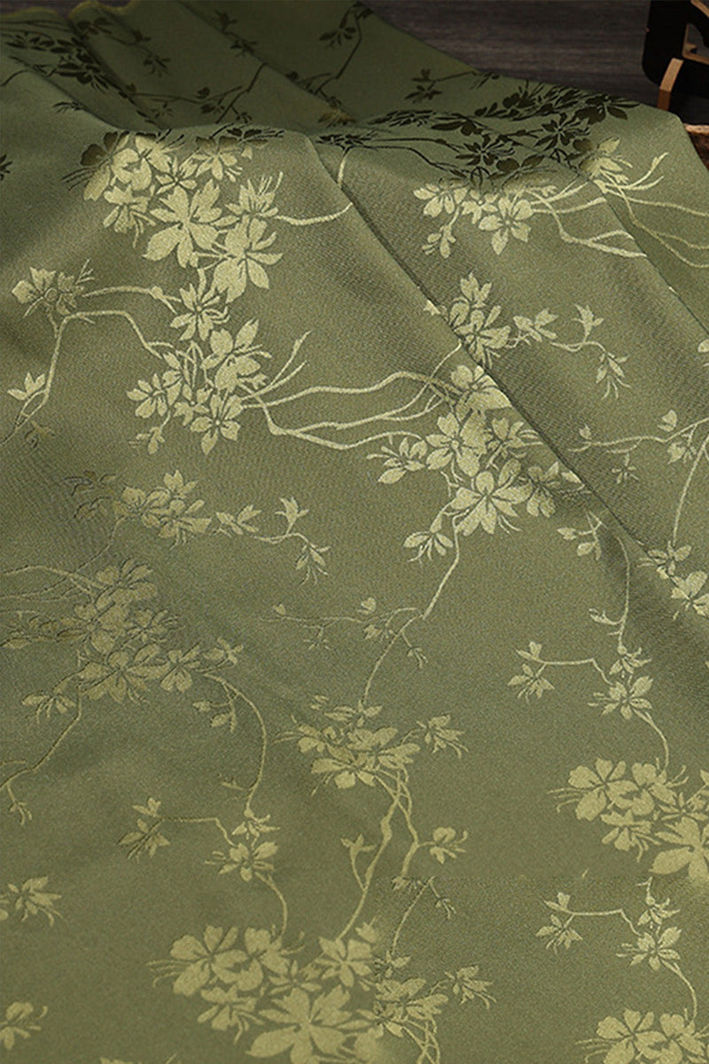 Laden Sie das Bild in den Galerie-Viewer, Olive Bedrucktes Trägerloses Gerafftes Maxi Brautjungfernkleid mit Seitenschlitz