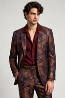 Laden Sie das Bild in den Galerie-Viewer, Einreihiger Revers-Bronzer Herren-Abschlussblazer