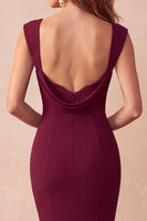 Laden Sie das Bild in den Galerie-Viewer, Schwarzes Meerjungfrau Sweetheart Langes Hochzeitsgastkleid