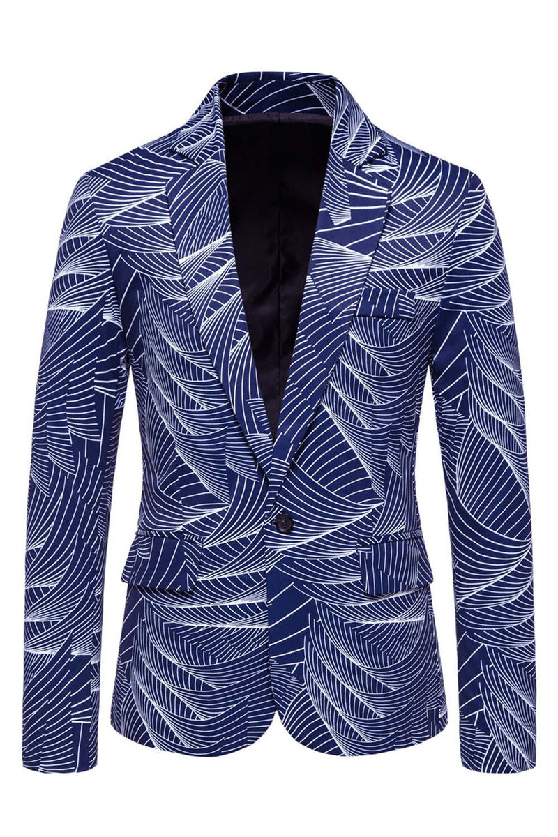 Laden Sie das Bild in den Galerie-Viewer, Graublauer Blazer mit einem Knopf für Herrenabschlussball