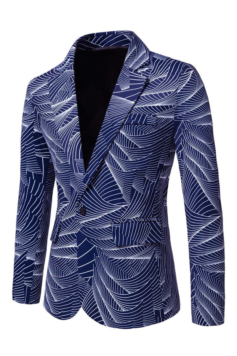Laden Sie das Bild in den Galerie-Viewer, Graublauer Blazer mit einem Knopf für Herrenabschlussball