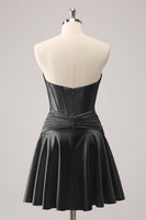 Laden Sie das Bild in den Galerie-Viewer, Fuchsia A-Linie Korsett Kurzes Abiballkleid