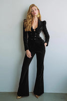 Laden Sie das Bild in den Galerie-Viewer, Burgunderrot 2 Stück Damenanzüge mit gekerbtem Revers und Taschen