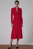 Laden Sie das Bild in den Galerie-Viewer, Elfenbein Peak Revers Doppelreihiges Blazerkleid