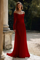 Laden Sie das Bild in den Galerie-Viewer, Elfenbein Schulterfreies Brautkleid mit Rüschen