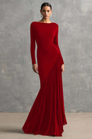 Laden Sie das Bild in den Galerie-Viewer, Schwarzes Meerjungfrauen Ballkleid mit Rüschen