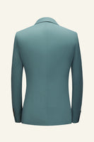 Laden Sie das Bild in den Galerie-Viewer, Mint 3 Stück gekerbtes Revers Herren Abschlussball Hochzeitsanzüge