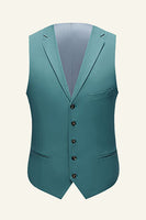 Laden Sie das Bild in den Galerie-Viewer, Mint 3 Stück gekerbtes Revers Herren Abschlussball Hochzeitsanzüge