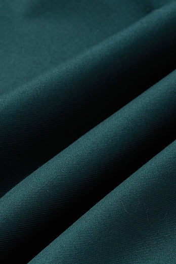 Dunkelgrüne 2-teilige Slim-Fit Hochzeitsanzüge mit gekerbtem Revers für Herren