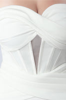 Laden Sie das Bild in den Galerie-Viewer, Schwarzes Meerjungfrauen Herzausschnitt Langes Ballkleid mit Schlitz