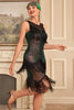 Laden Sie das Bild in den Galerie-Viewer, Blush Funkelndes Fransen Great Gatsby Kleid mit Pailletten