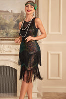 Laden Sie das Bild in den Galerie-Viewer, Blush Funkelndes Fransen Great Gatsby Kleid mit Pailletten