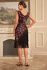 Laden Sie das Bild in den Galerie-Viewer, Glitzerndes schwarzes Flapper Kleid mit Fransen aus den 1920er Jahren