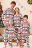 Laden Sie das Bild in den Galerie-Viewer, Schwarz-Weiß bedrucktes Weihnachts-Familienpyjama-Set