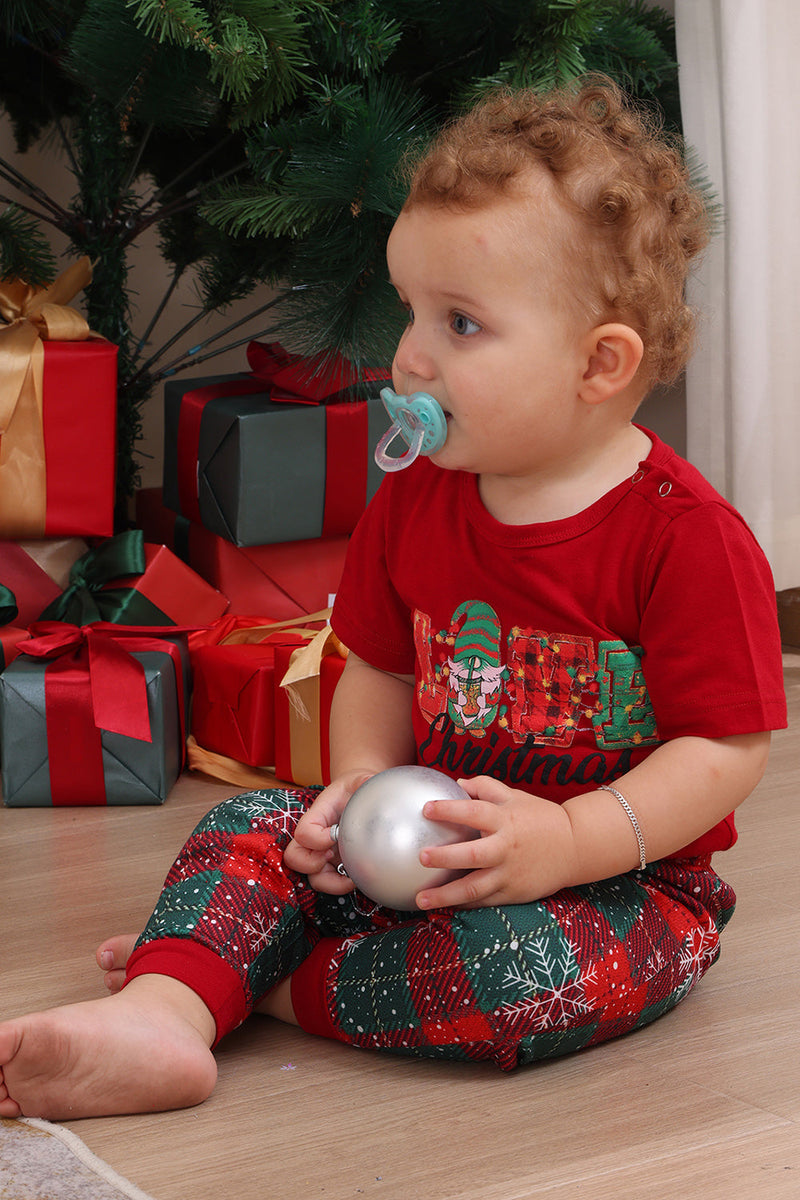 Laden Sie das Bild in den Galerie-Viewer, Rote Frohe Weihnachten Familie Pyjama-Sets