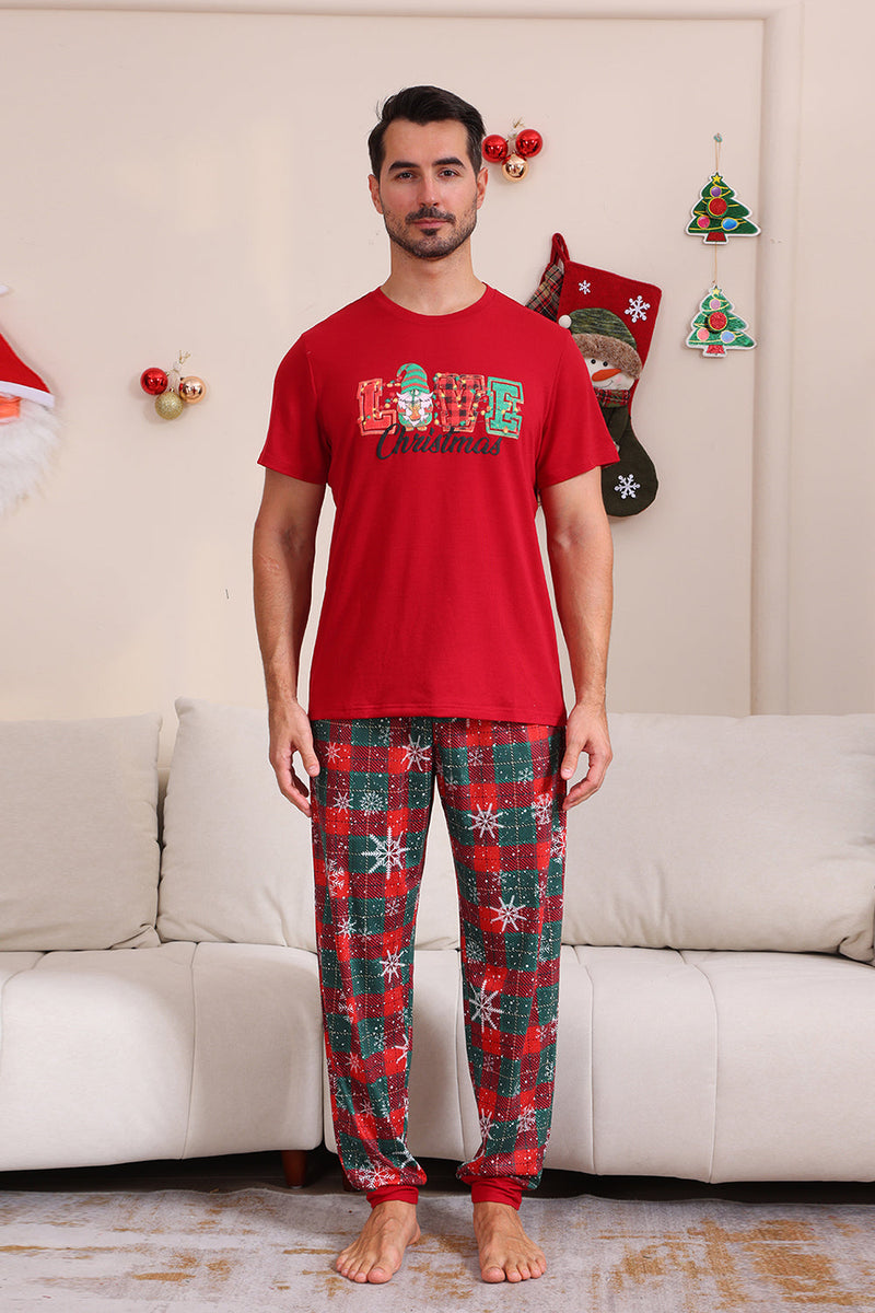 Laden Sie das Bild in den Galerie-Viewer, Rote Frohe Weihnachten Familie Pyjama-Sets