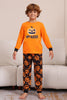 Laden Sie das Bild in den Galerie-Viewer, Orange Halloween Langarm-Familien-Pyjama-Set