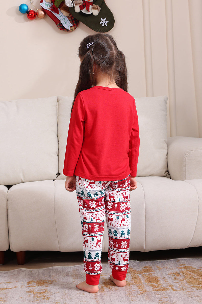 Laden Sie das Bild in den Galerie-Viewer, Rotes Weihnachts-Familien-Pyjama-Set