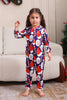 Laden Sie das Bild in den Galerie-Viewer, Dunkelblaues Pyjama-Set Familienpyjama-Set mit rotem Hut Druck