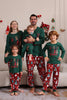 Laden Sie das Bild in den Galerie-Viewer, Dunkelgrünes Frohe Weihnachten Familie Pyjama-Set