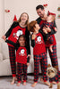 Laden Sie das Bild in den Galerie-Viewer, Roter Bär Rot Liebe frohe Weihnachten Family Pyjama Set