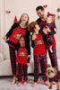 Laden Sie das Bild in den Galerie-Viewer, Roter Bär Rot Liebe frohe Weihnachten Family Pyjama Set