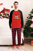 Laden Sie das Bild in den Galerie-Viewer, Roter Bär Rot Liebe frohe Weihnachten Family Pyjama Set