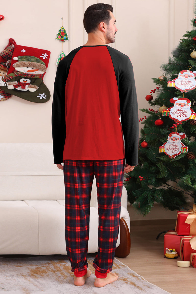 Laden Sie das Bild in den Galerie-Viewer, Roter Bär Rot Liebe frohe Weihnachten Family Pyjama Set