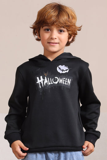 Schwarzes Halloween Familienkostüm Kapuzensweatshirt