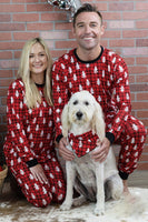 Laden Sie das Bild in den Galerie-Viewer, Lose Weihnachten Weicher Pyjama Rot Karierter Weihnachtsbaum Gedruckt Warme Mode Pyjama Set