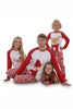 Laden Sie das Bild in den Galerie-Viewer, Geeignet für Familie Erwachsene Hirsch Weihnachten Baumwolle Kleidung Große Größe Rot Pyjama Set