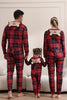 Laden Sie das Bild in den Galerie-Viewer, Roter Merry Christmas Pyjamas für die Familie Kapuzen-Einteiler Pjs Holiday Pyjamas Set