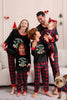 Laden Sie das Bild in den Galerie-Viewer, Schwarz Rot Familie Passende Pyjamas Erwachsene Kinder Baby Tops und Karierte Hosen Weihnachten Pyjama Set