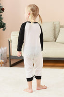 Laden Sie das Bild in den Galerie-Viewer, Schwarzer und weißer Baum Bedruckter Familien Weihnachtspyjama