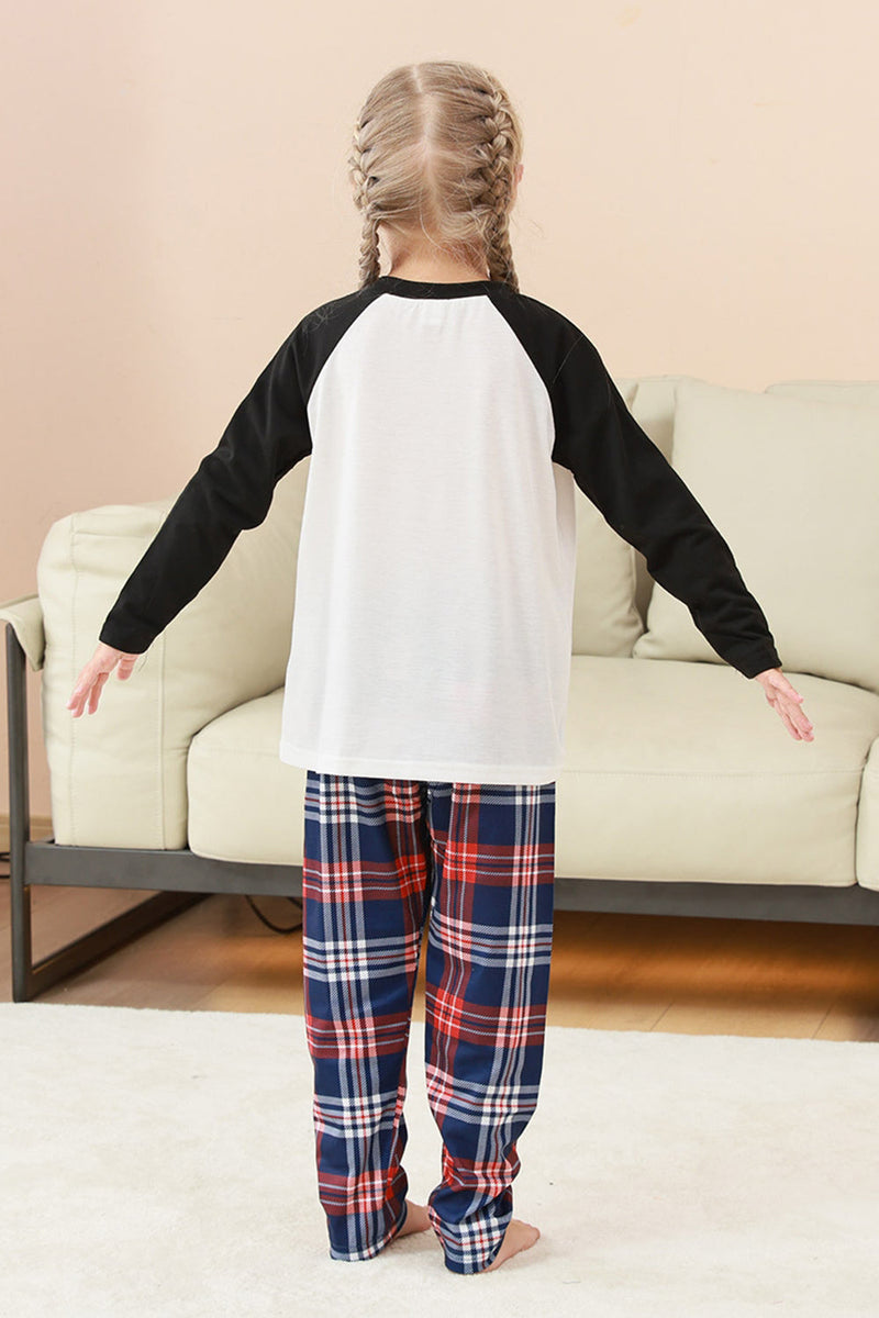 Laden Sie das Bild in den Galerie-Viewer, Schwarzer und weißer Baum Bedruckter Familien Weihnachtspyjama