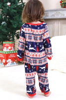 Laden Sie das Bild in den Galerie-Viewer, Roter Familien Weihnachtspyjama mit Winterdruck