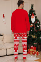 Laden Sie das Bild in den Galerie-Viewer, Roter Druck Baum Langarm Weihnachten Familie Passender Pyjama