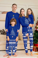 Laden Sie das Bild in den Galerie-Viewer, Roter Druck Baum Langarm Weihnachten Familie Passender Pyjama