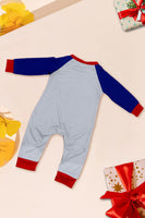 Laden Sie das Bild in den Galerie-Viewer, Grau Blau Schneemann Druck Weihnachten Familie Passender Pyjama