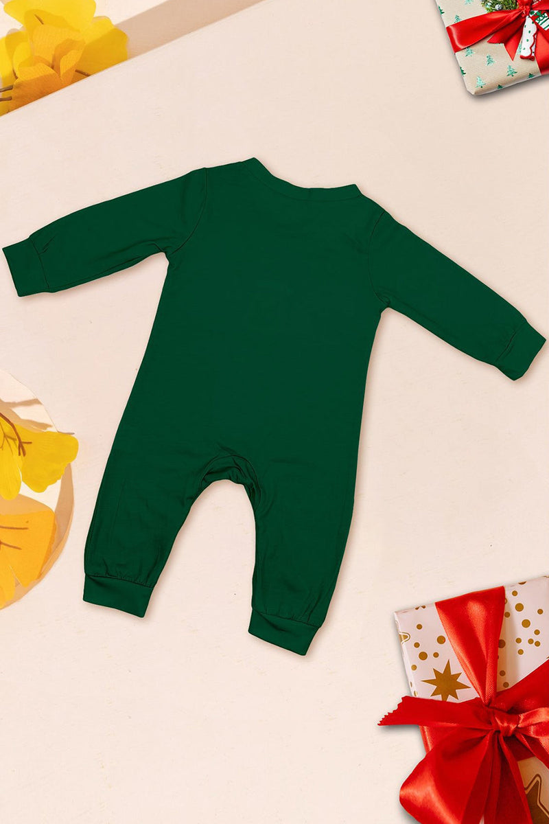 Laden Sie das Bild in den Galerie-Viewer, Grün Blau Baum Druck Langarm Weihnachten Familie Passender Pyjama