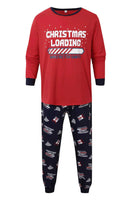 Laden Sie das Bild in den Galerie-Viewer, Rot Bedruckte Langärmelige Weihnachts Familienpyjama-Sets
