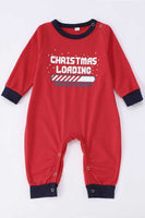 Laden Sie das Bild in den Galerie-Viewer, Rot Bedruckte Langärmelige Weihnachts Familienpyjama-Sets