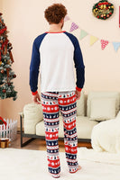 Laden Sie das Bild in den Galerie-Viewer, Familienpyjama-Sets 2-teilige Grüne Rundhals Weihnachtsbaumbedruckung