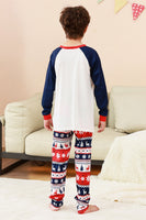 Laden Sie das Bild in den Galerie-Viewer, Familienpyjama-Sets 2-teilige Grüne Rundhals Weihnachtsbaumbedruckung