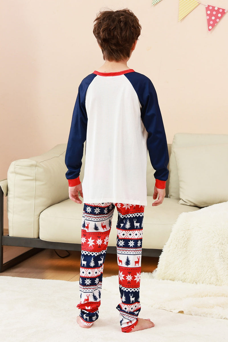 Laden Sie das Bild in den Galerie-Viewer, Familienpyjama-Sets 2-teilige Grüne Rundhals Weihnachtsbaumbedruckung