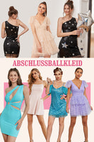 Laden Sie das Bild in den Galerie-Viewer, Zeitlich begrenzter Verkauf für kurzes Abiballkleid (1 Stück – zufälliger Stil und Farbe)