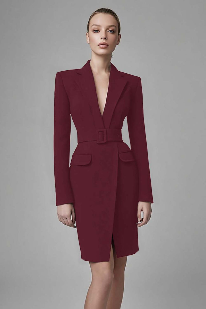 Laden Sie das Bild in den Galerie-Viewer, Schwarzes Bodycon Arbeitskleid aus Satin mit Spitzenrevers